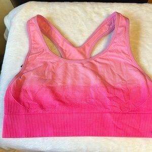 PINK Ribbed Sports Bra Size M